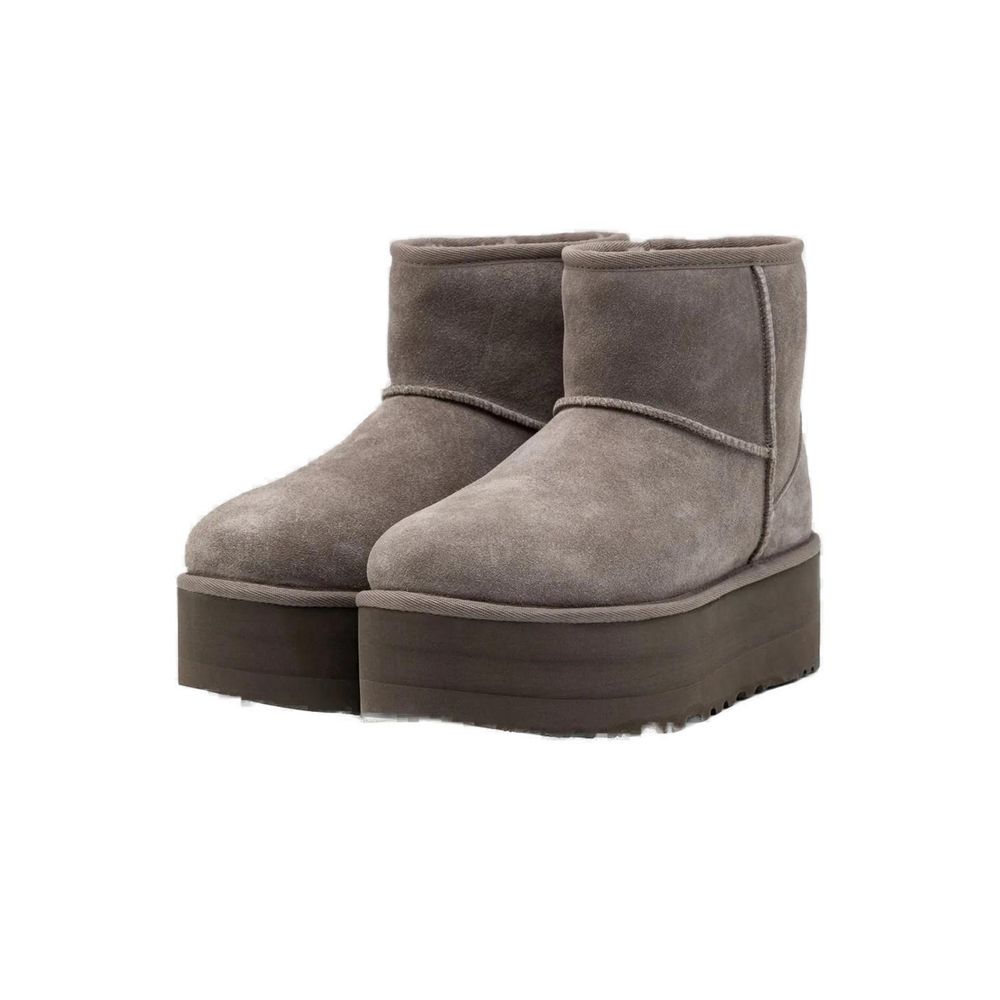 UGG Grey Suede Leather Ankle
