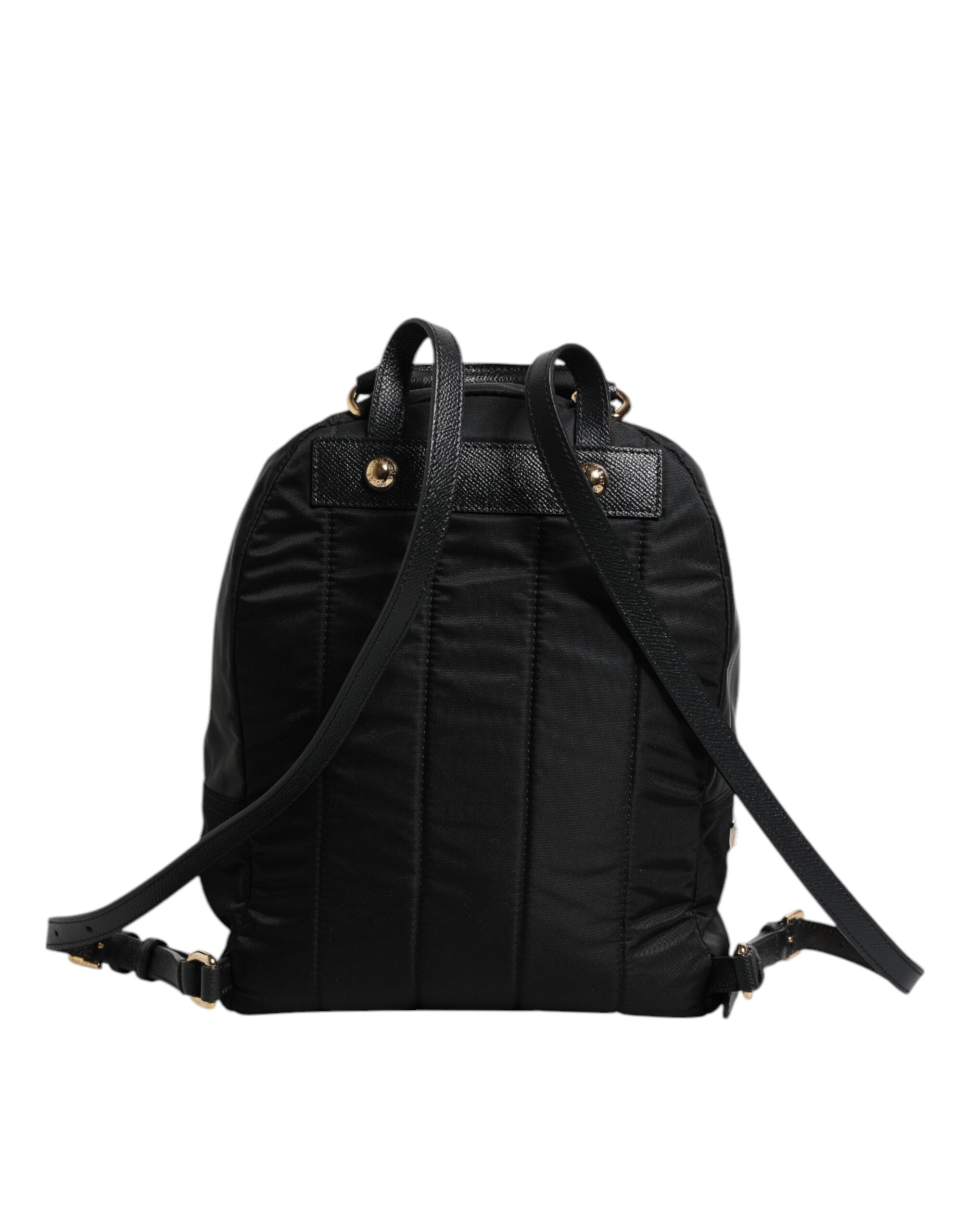 Dolce &amp; Gabbana Black Nylon #DGFAMILY VULCANO Embellished Backpack Bag