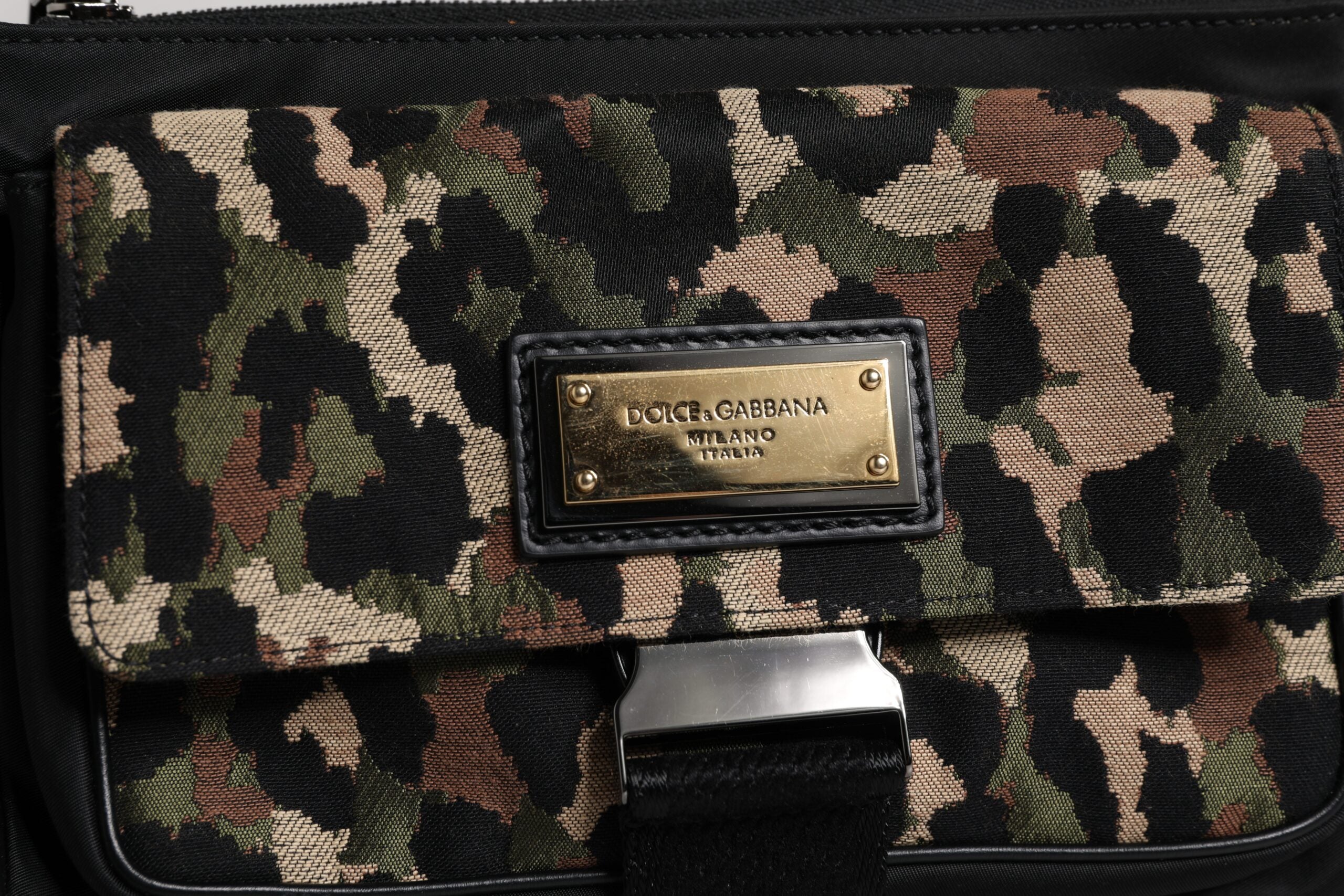 Dolce &amp; Gabbana Multicolor Leopard Jacquard Crossbody Bag
