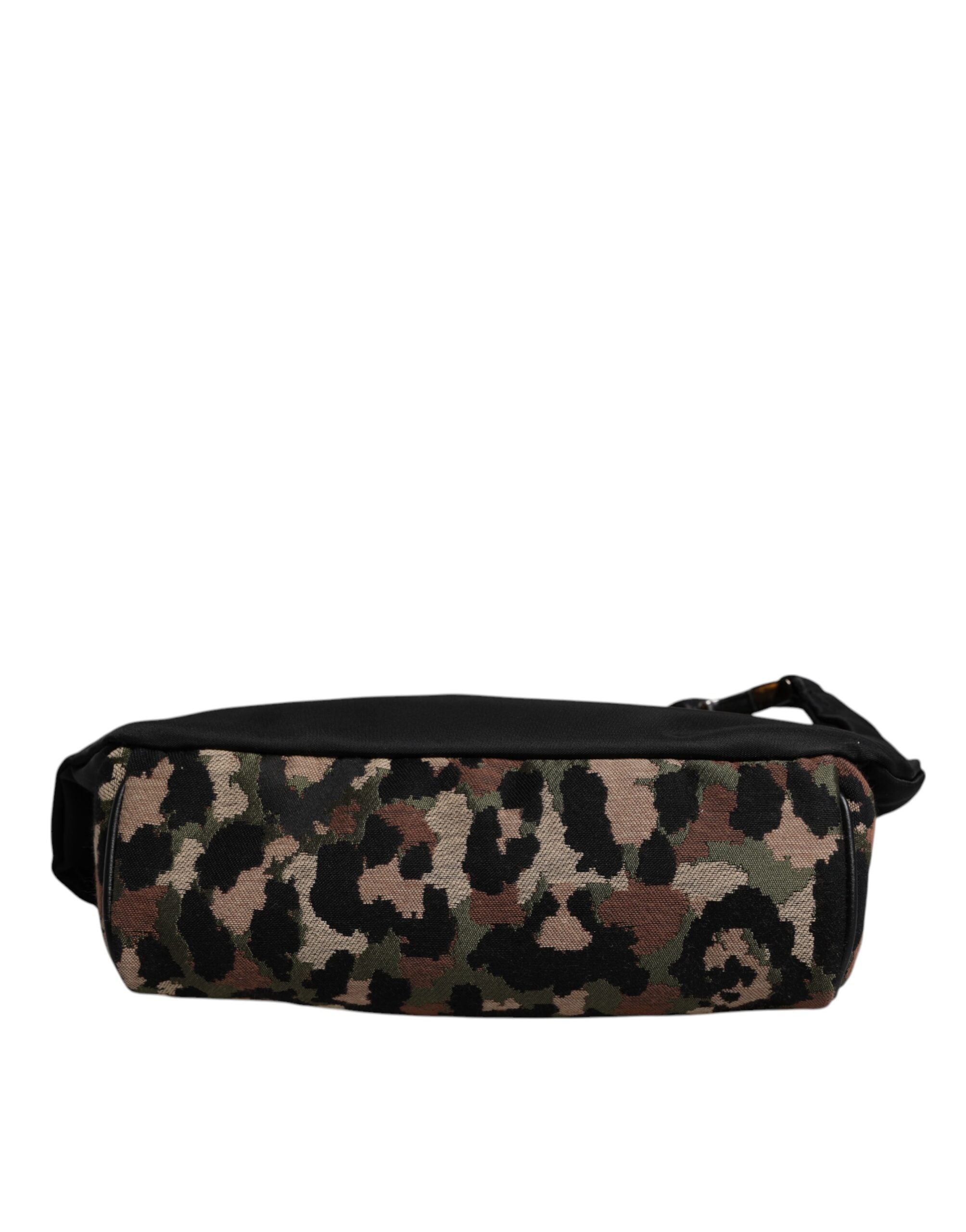 Dolce &amp; Gabbana Multicolor Leopard DG Logo Belt Waist Fanny Pack Bag