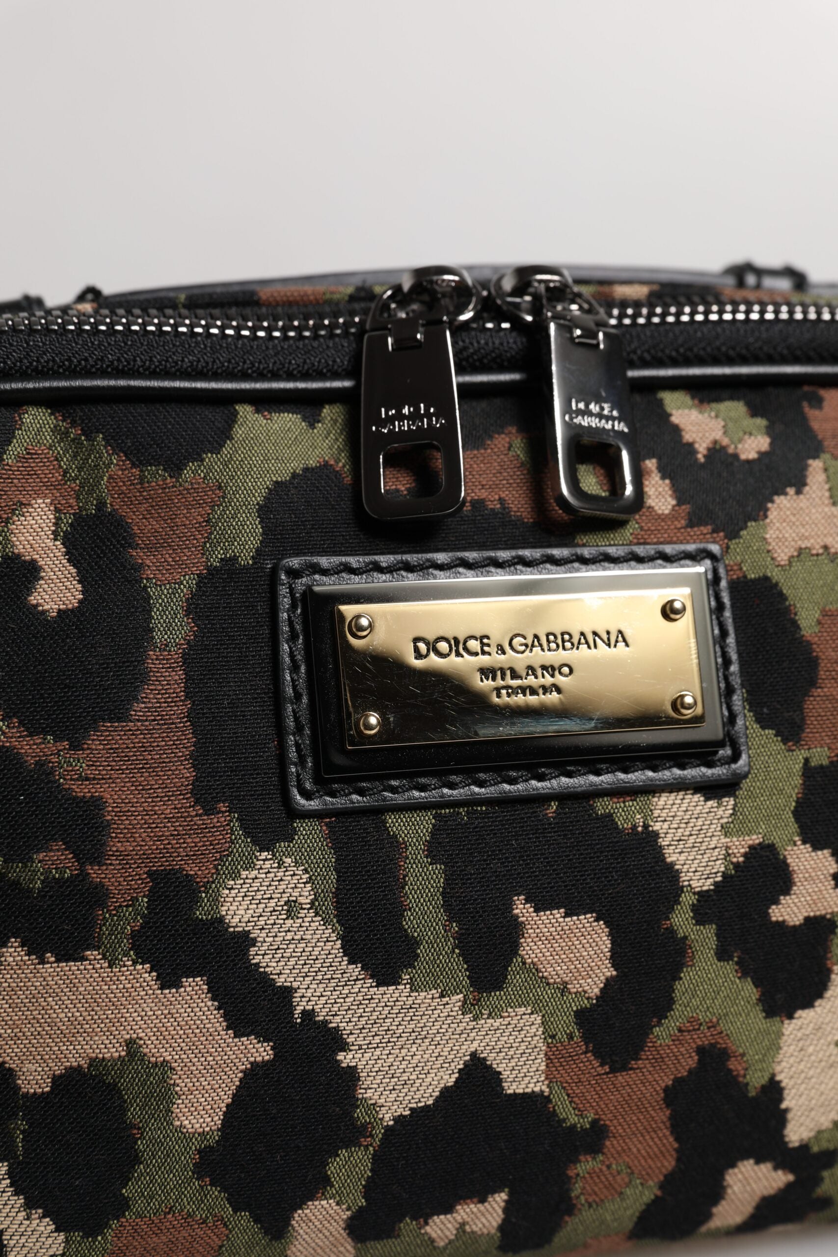Dolce &amp; Gabbana Multicolor Leopard DG Logo Belt Waist Fanny Pack Bag