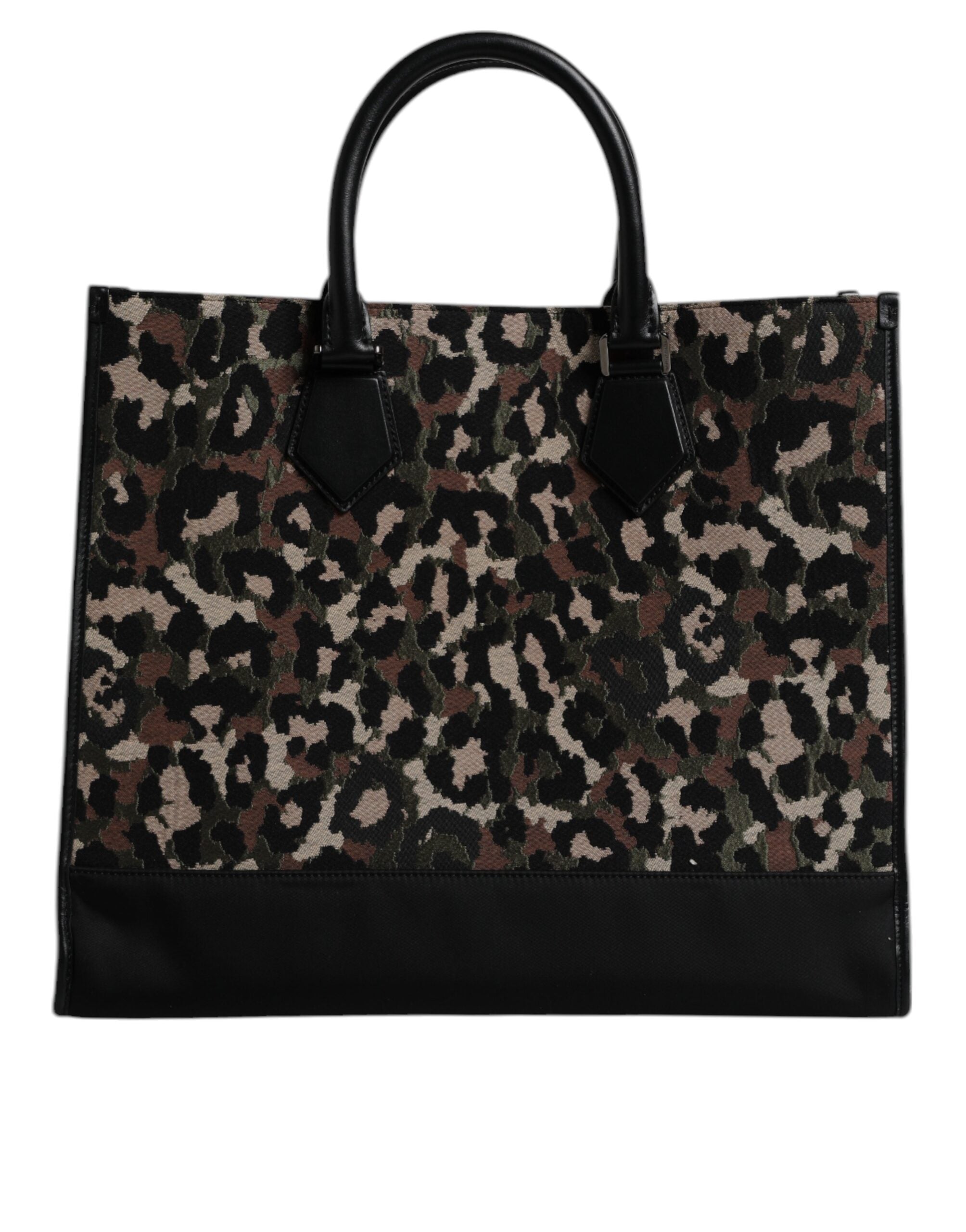 Dolce &amp; Gabbana Multicolor Leopard Shopping Tote Shoulder Bag