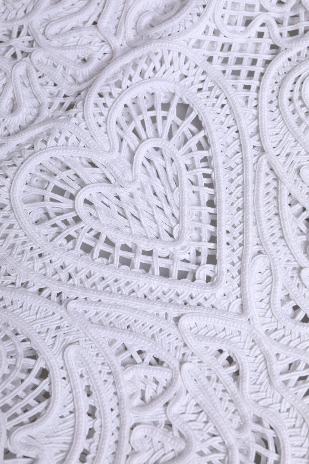 Dolce &amp; Gabbana White Cordonetto Lace Beatrice Tote Shopping Bag