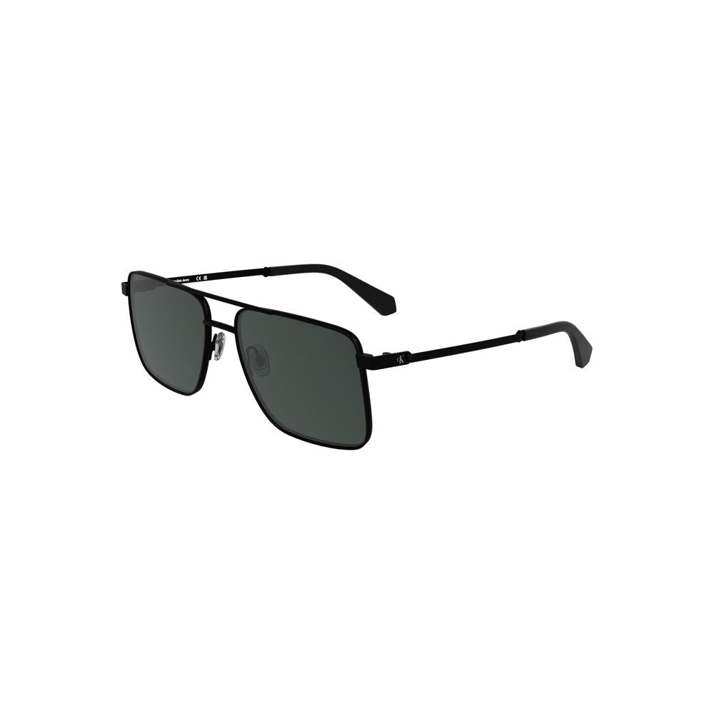 Calvin Klein Black Metal Men Sunglasses