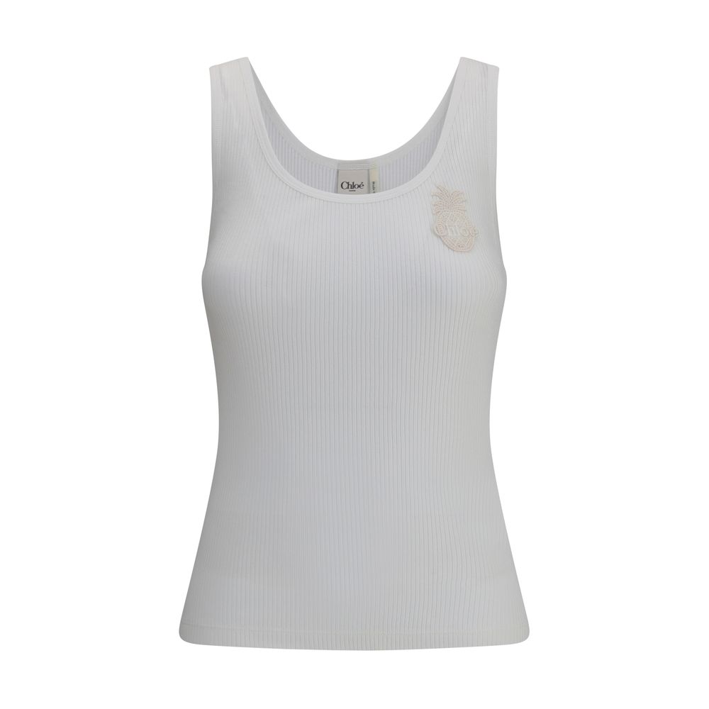 Chloé Ribbed jersey top