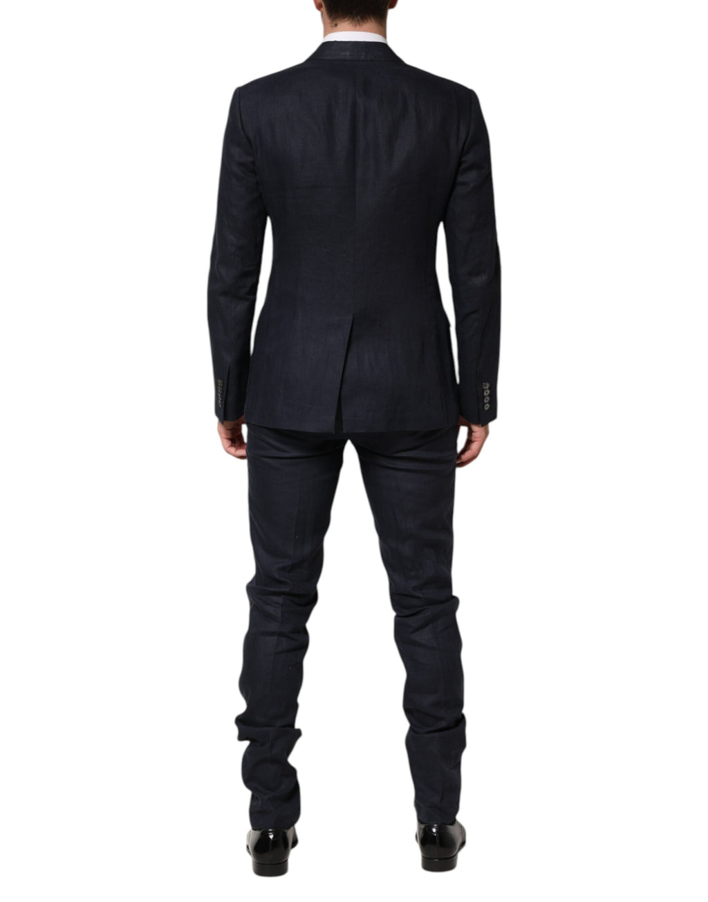 Dolce &amp; Gabbana Dark Blue Double Breasted 2 Piece Suit