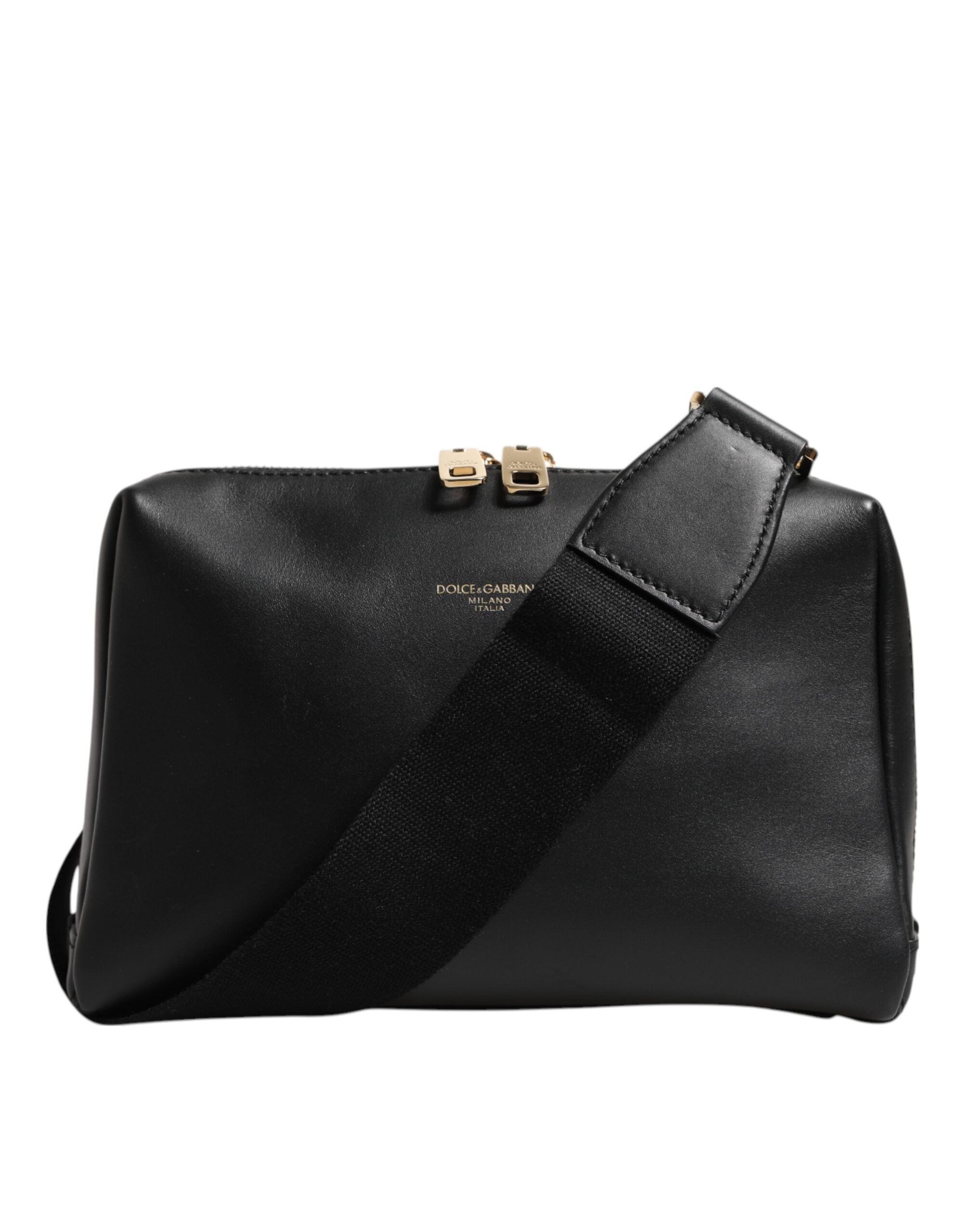 Dolce &amp; Gabbana Black Mediterranean Leather Shoulder Crossbody Bag