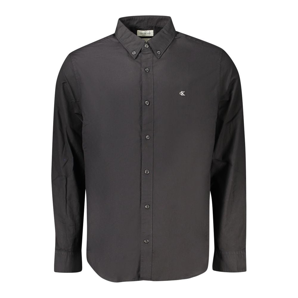 Calvin Klein Black Cotton Men's Shirt