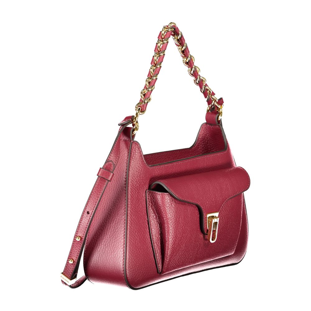Coccinelle Purple Leather Handbag