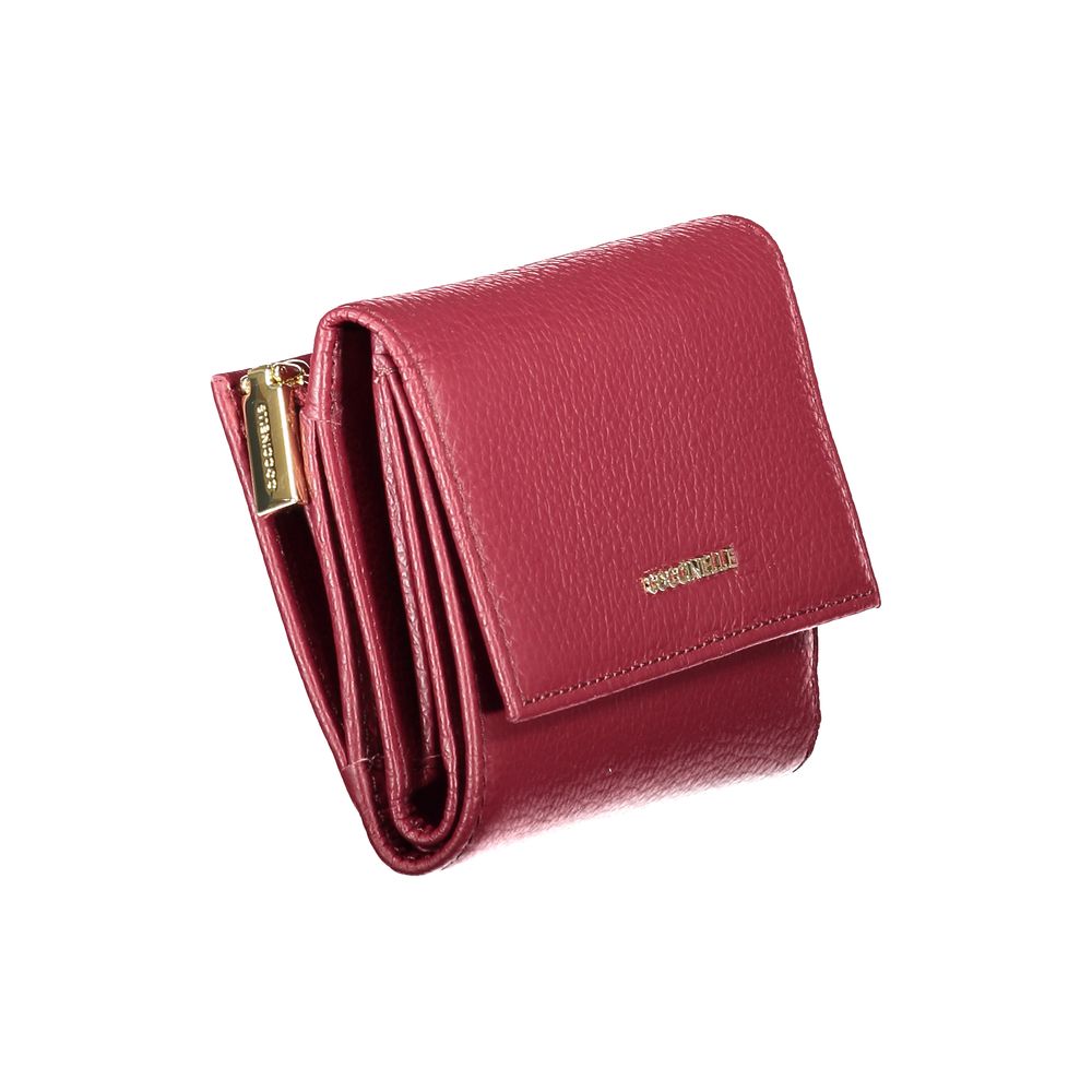 Coccinelle Purple Leather Wallet